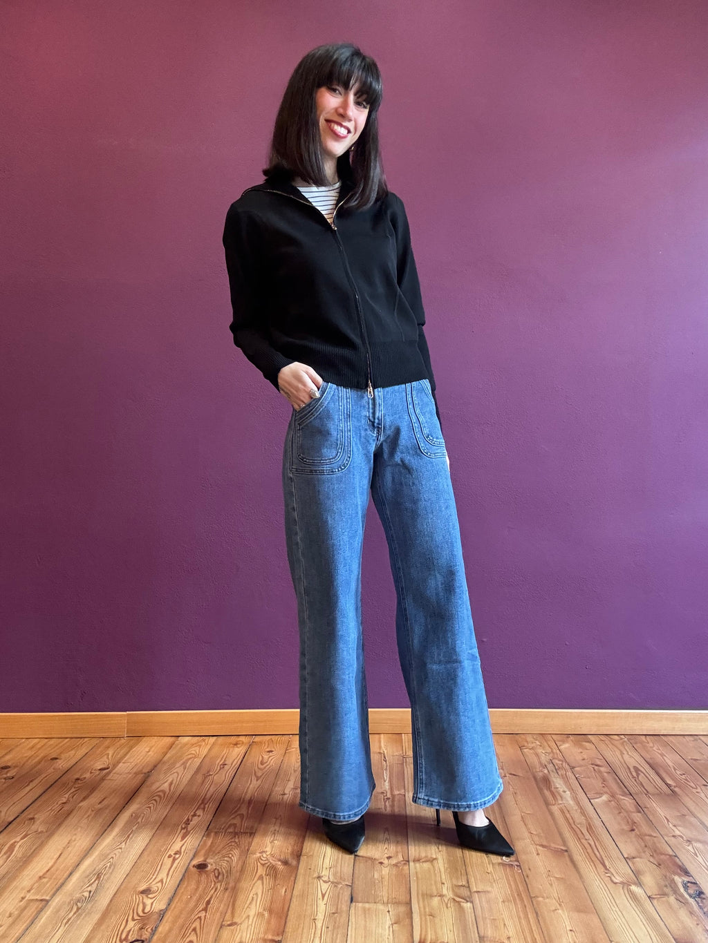 Double pocket baggy jeans
