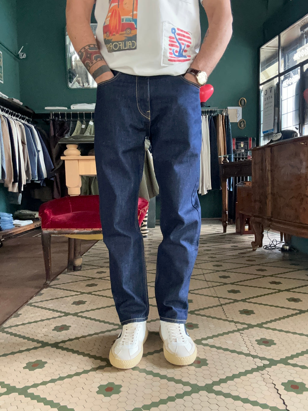 Jeans Yellowstone cropped fit