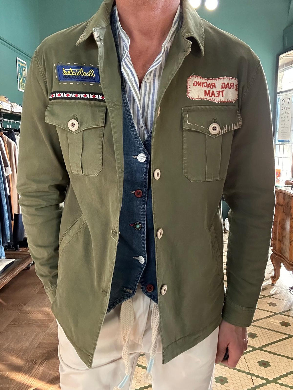 Overshirt militare garry’s earth