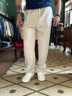 Pleated trousers made in Italy