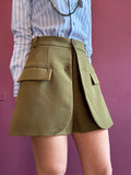Army green pant-skirt