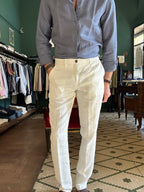 Pantalone 100% Lino Made in italy