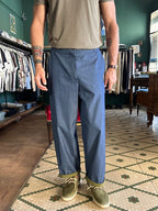 Pantalone in chambray vestibilitá comoda