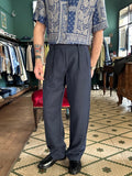 Yan Simmon Vardar Herringbone Linen Blend Trousers