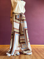 Mira trousers with geometric pattern