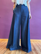 Pantalone palazzo chambray