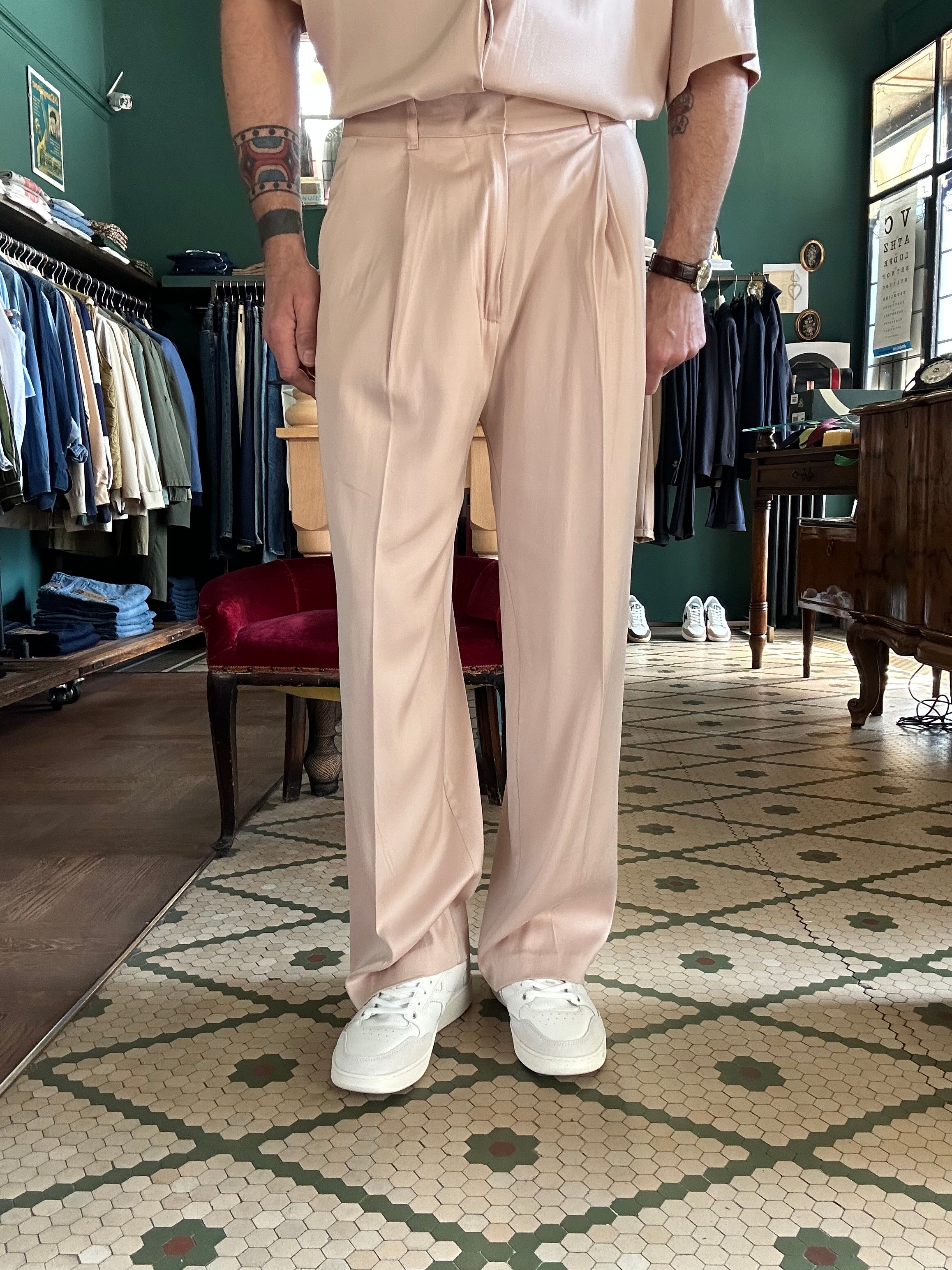 Silky baggy trousers