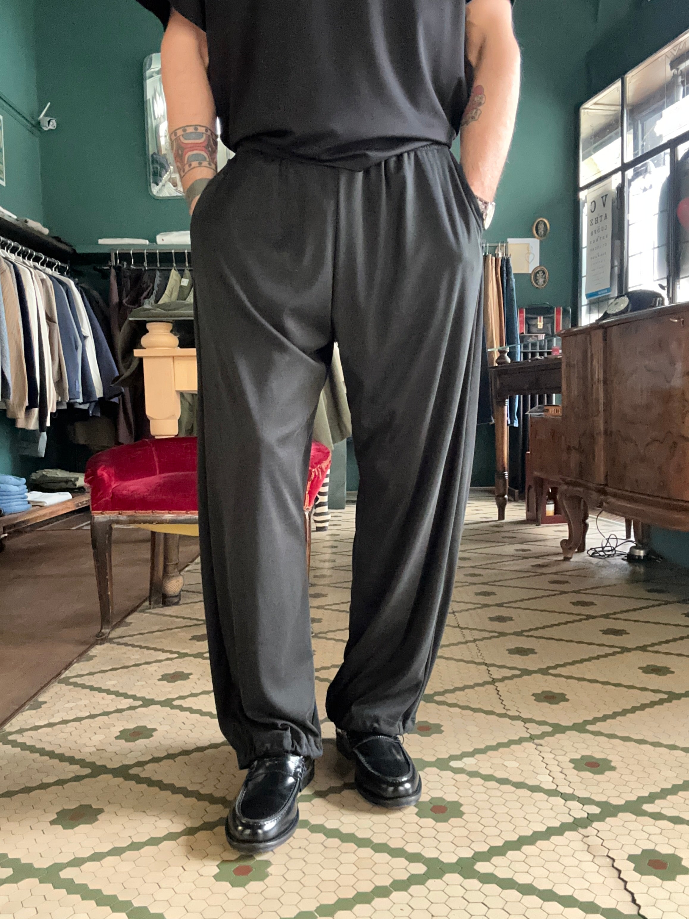 Pantalone baggy-fit morbido