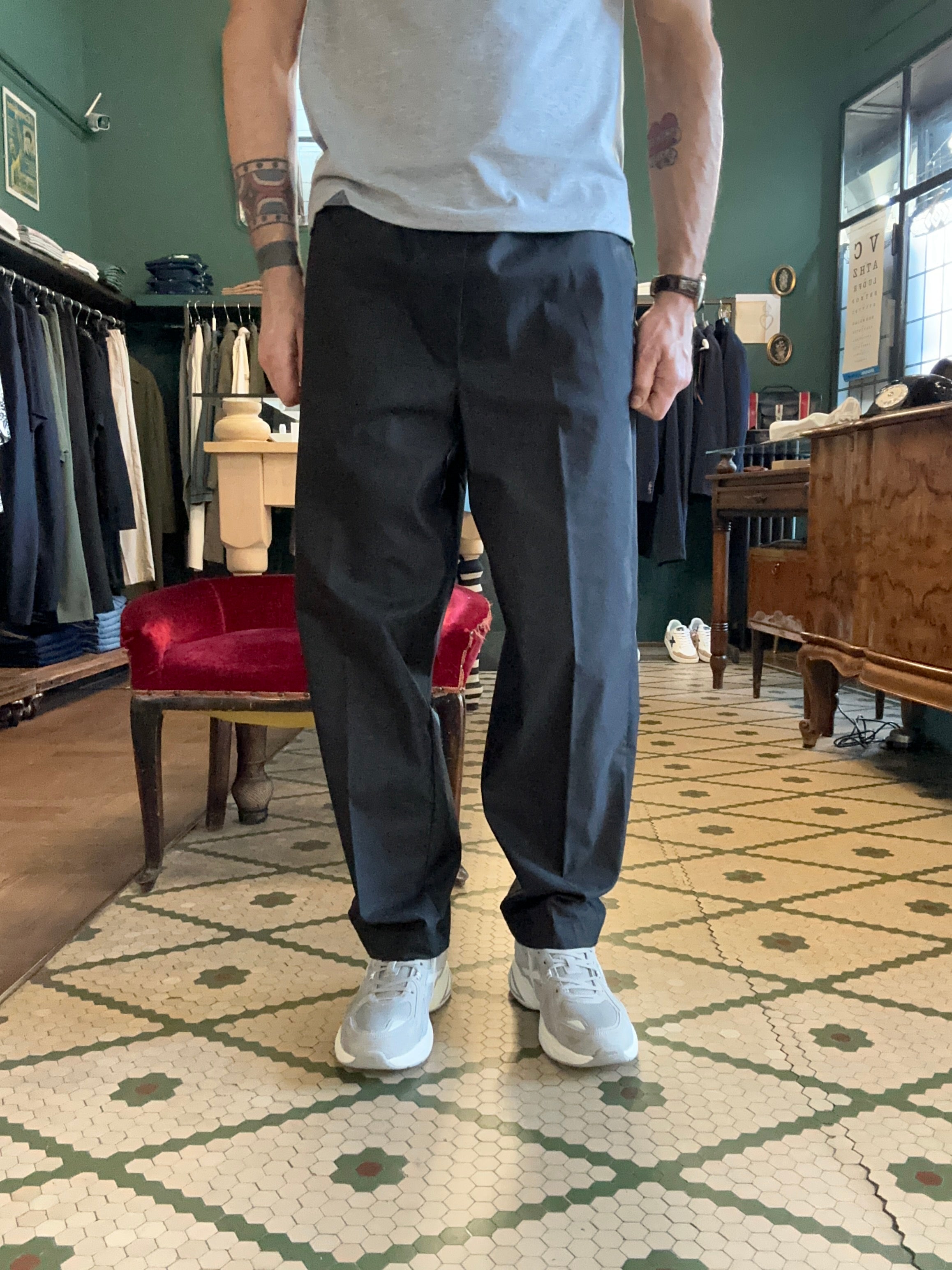 Pantalone telaparacadute con coulisse