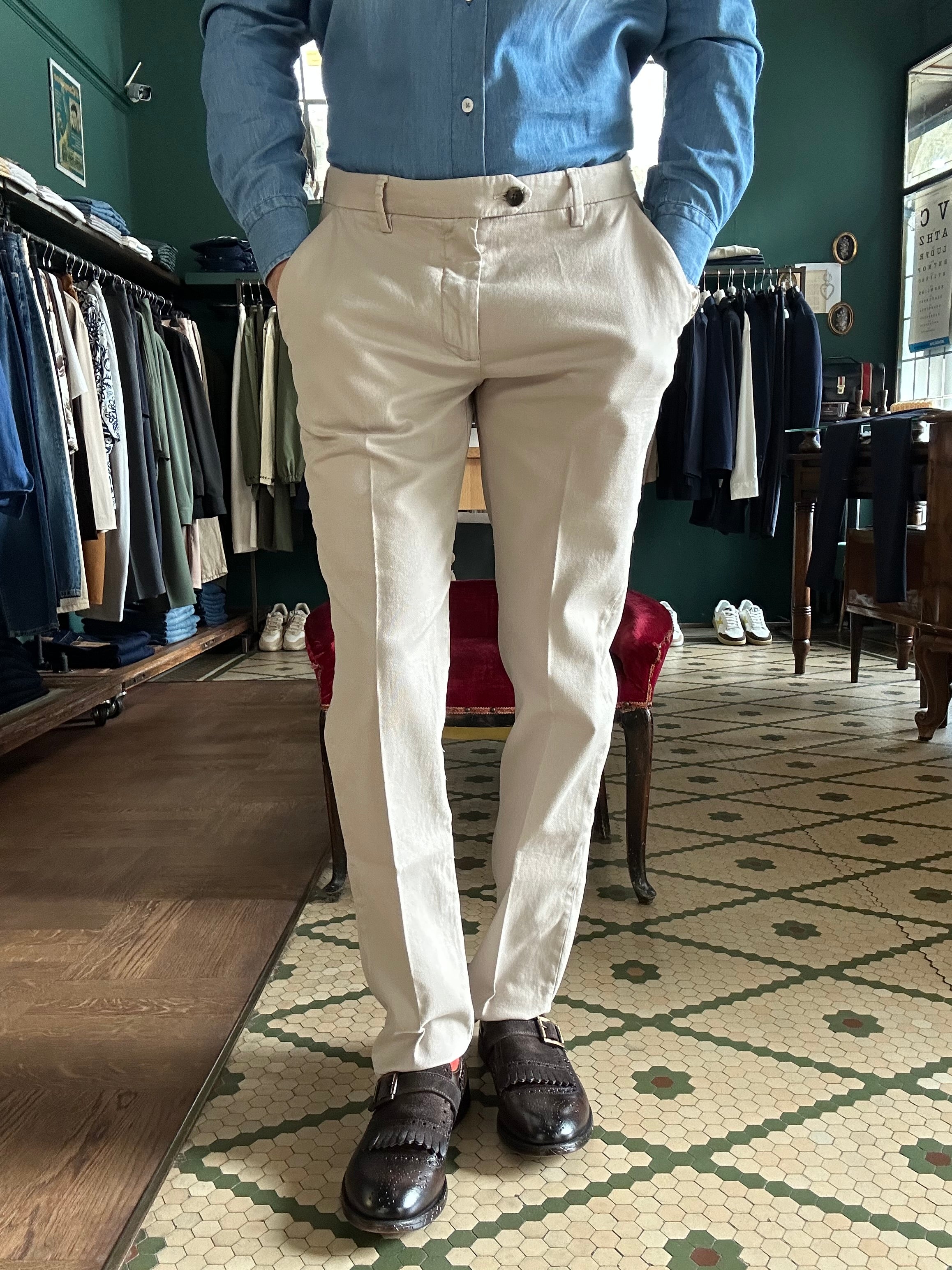 Pantaloni world cotone operato