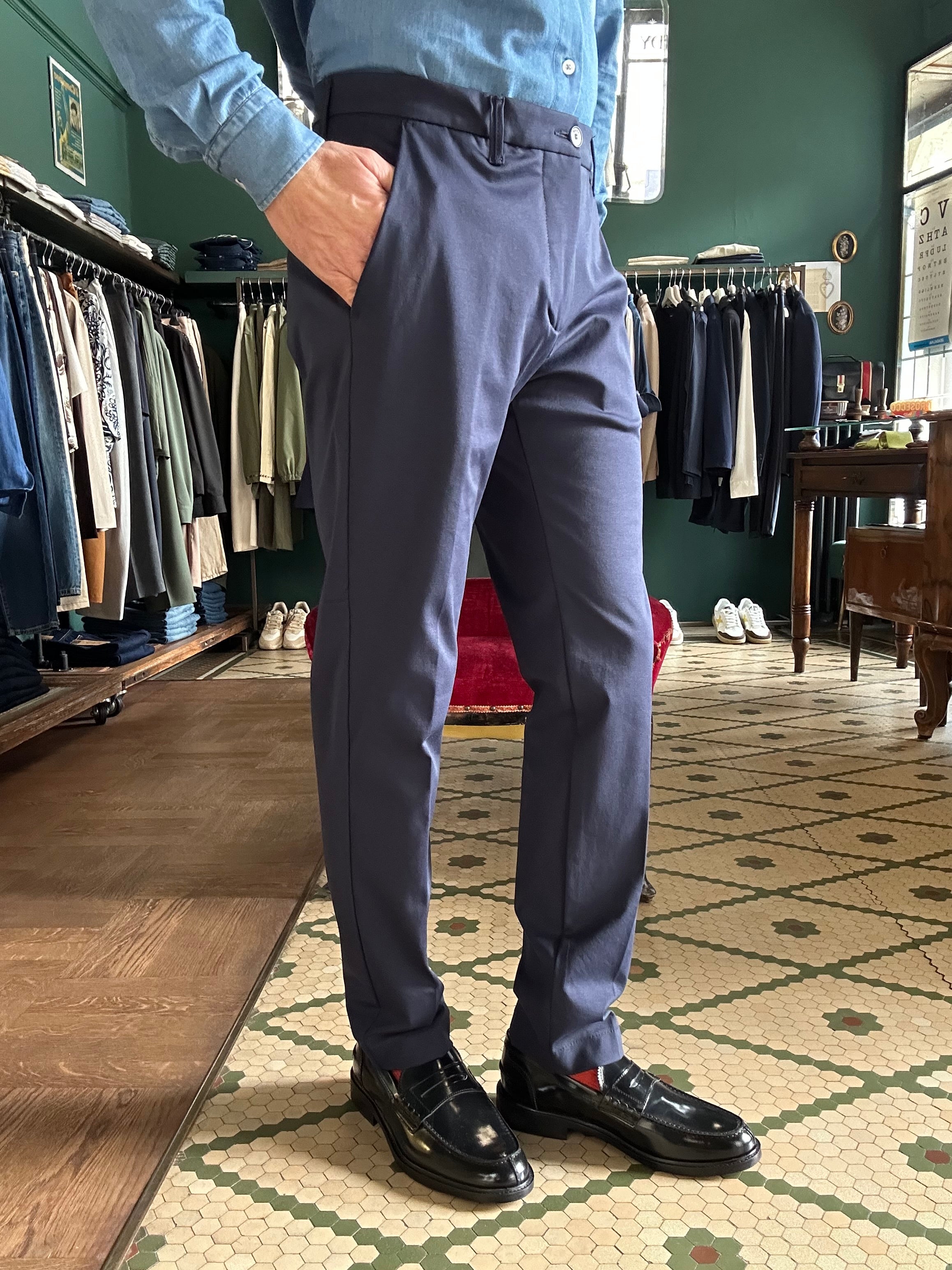 Pantalone Nesta in jearsey slim