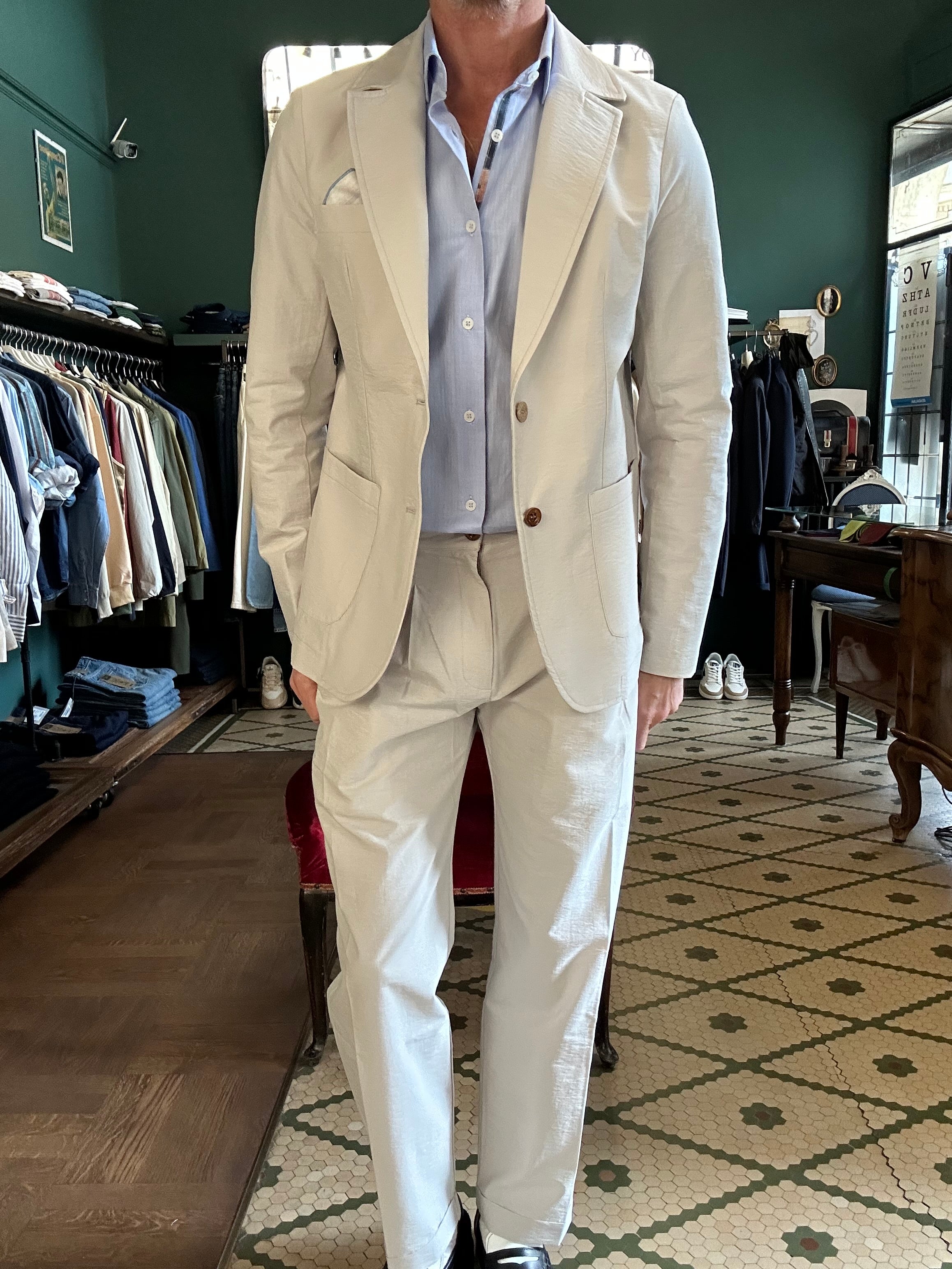 Giacca koon cotone goffrata