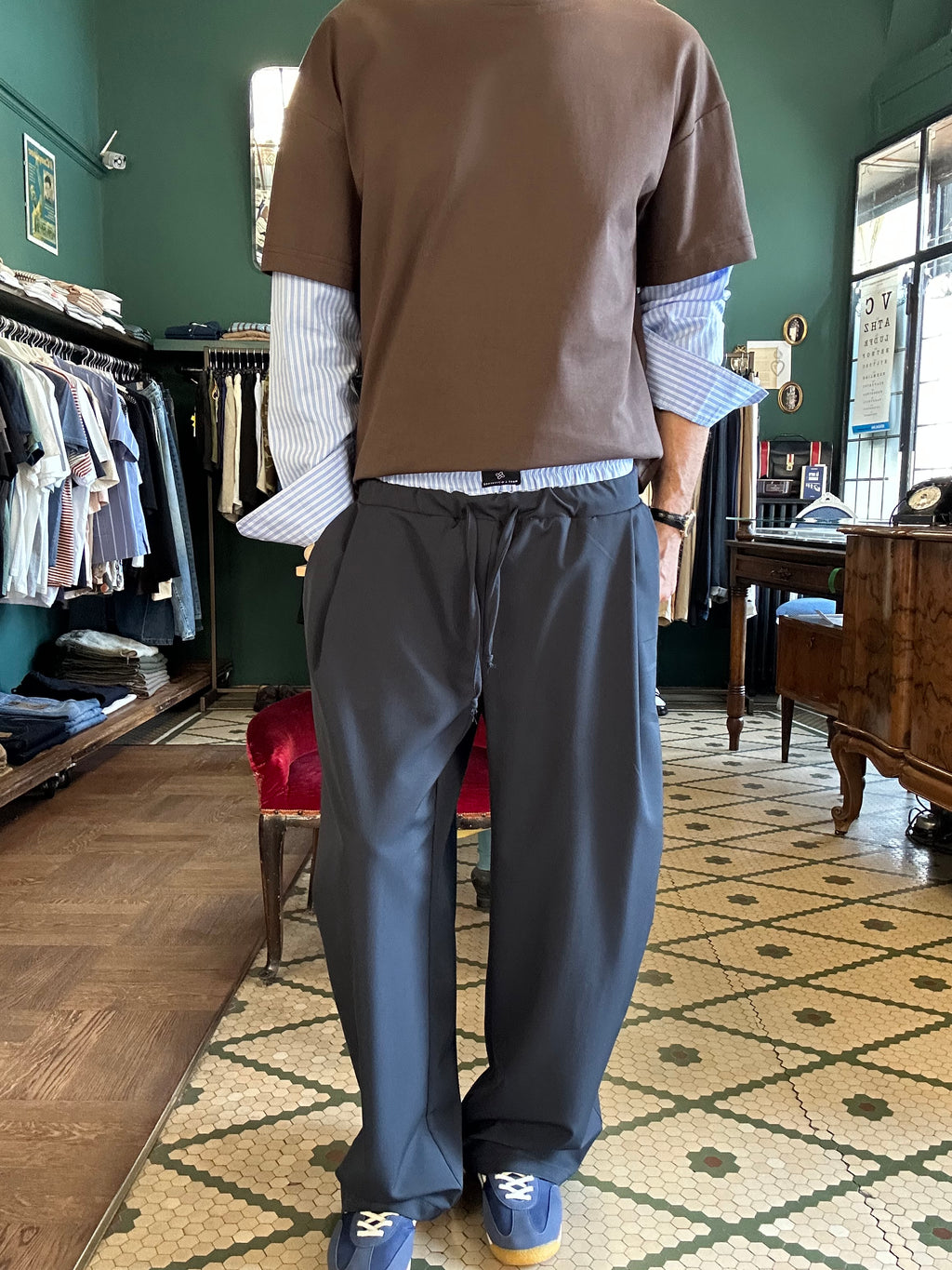 Pantalone Japan con dettaglio boxer