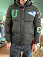 Piumino Kejo nero con patch