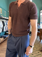 Polo 100% cotone con trama