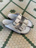 Suede sandal