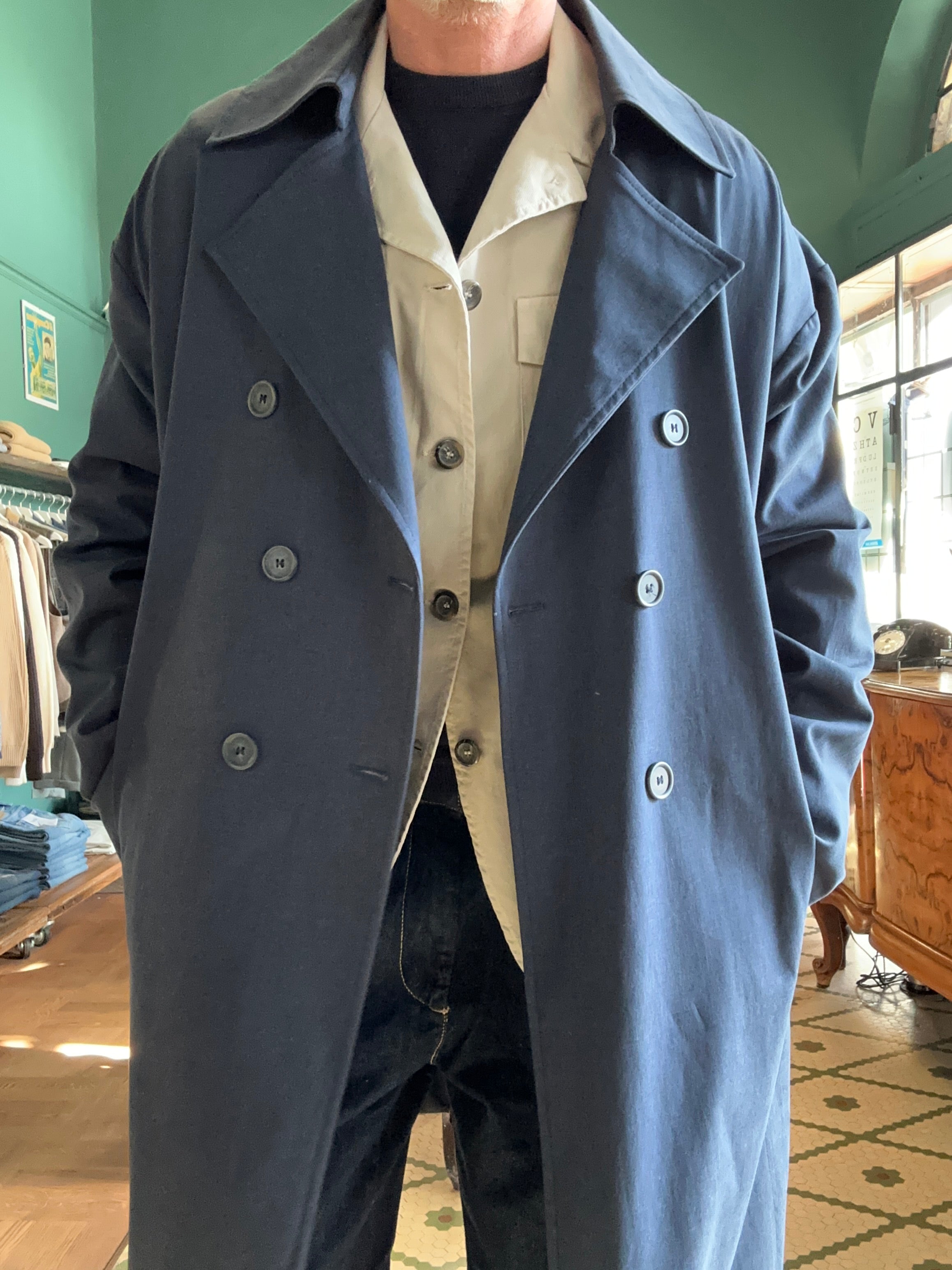 soprabito over foderato in cotone