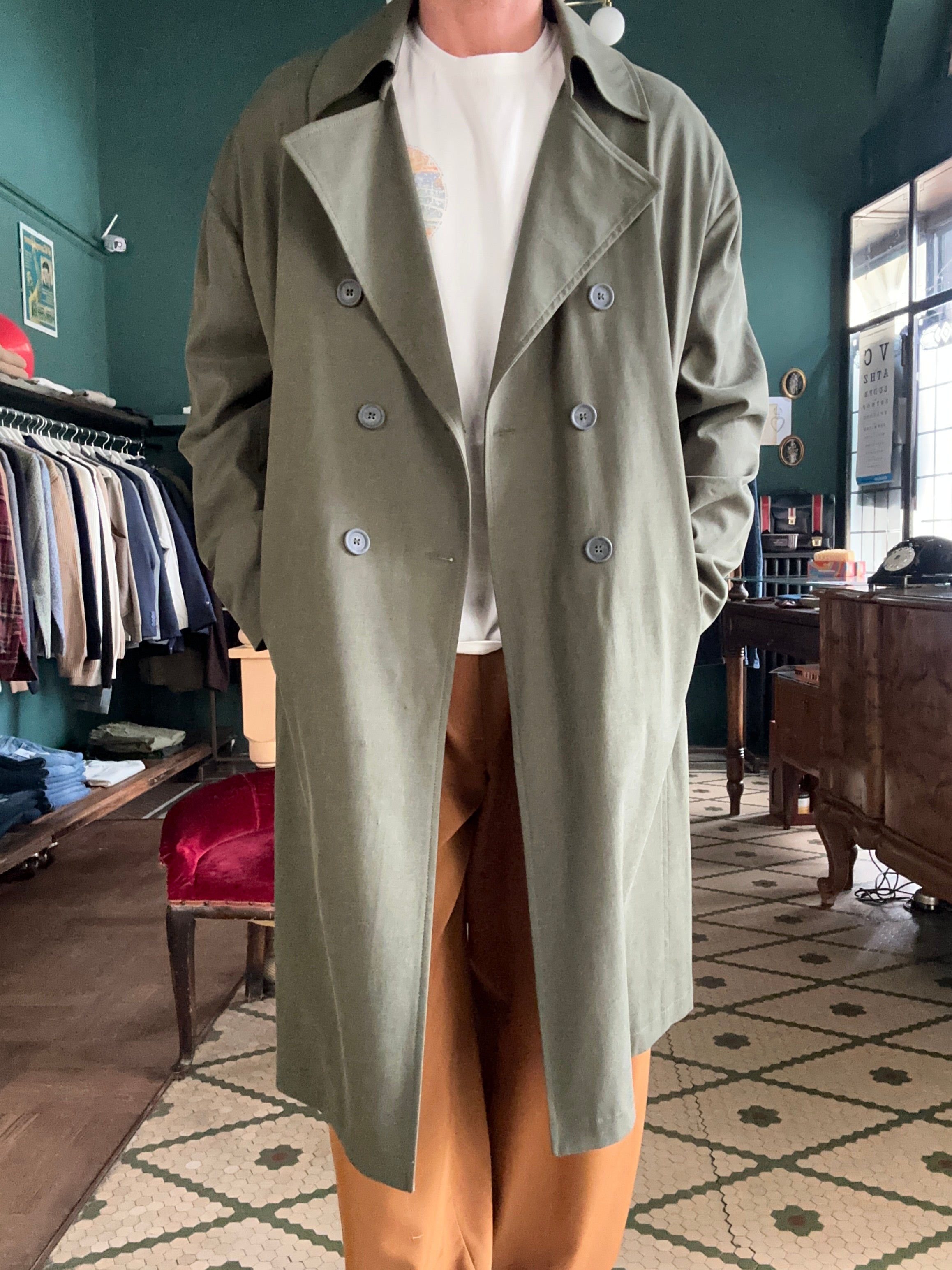 soprabito over foderato in cotone