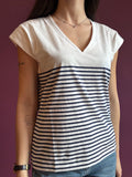 T-shirt con scollo a V