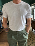Slub cotton t-shirt