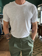 Slub cotton t-shirt
