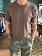 Slub cotton t-shirt