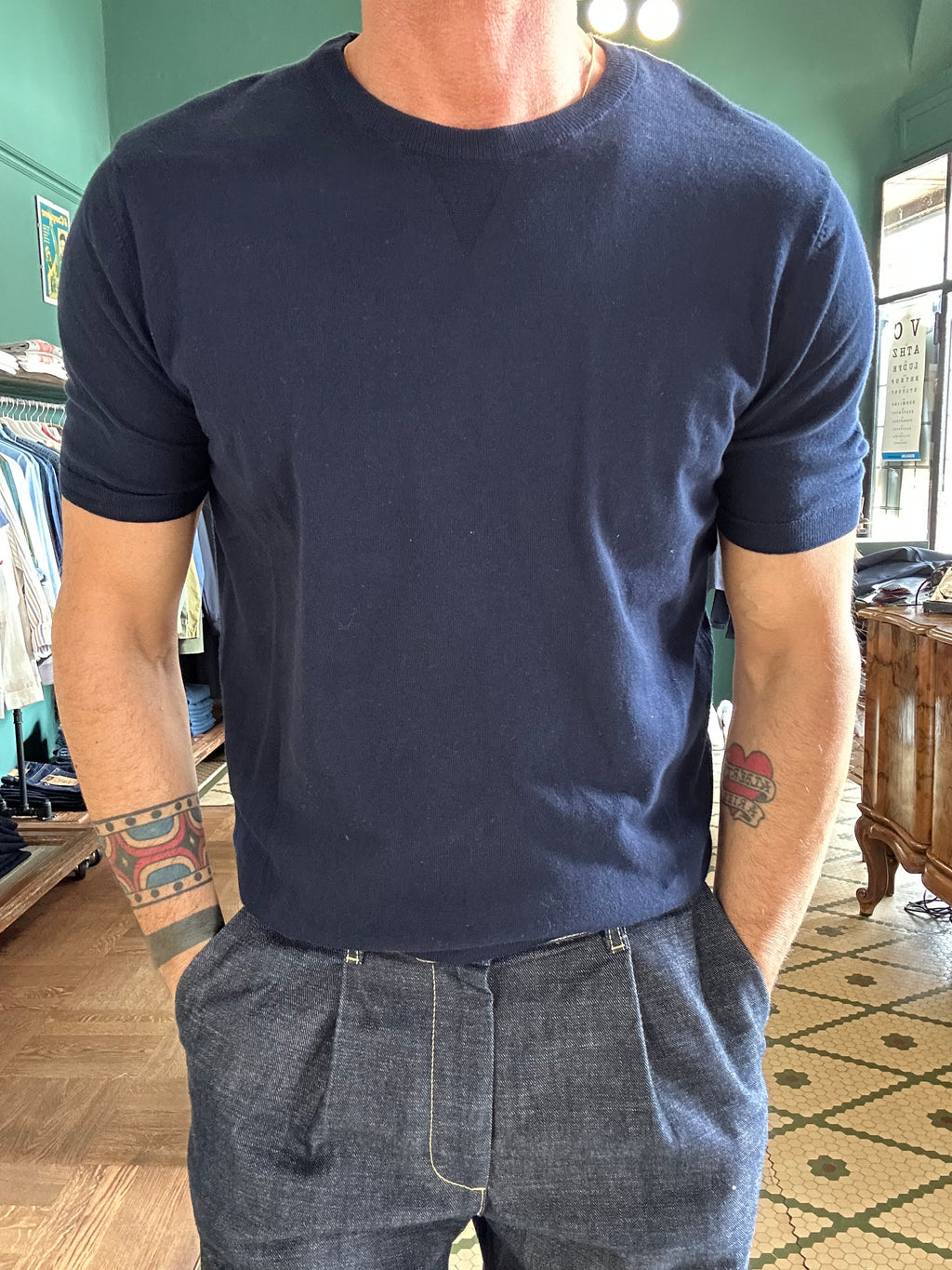 T-shirt In maglina con dettaglio