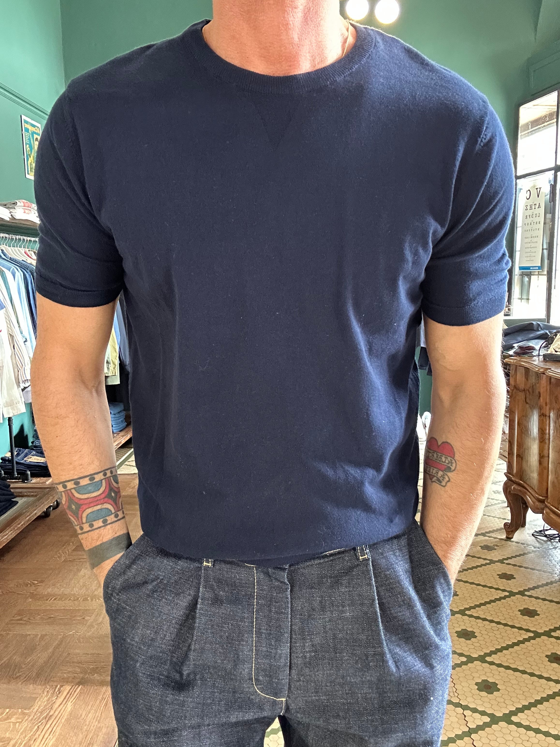 Jersey T-shirt with detail