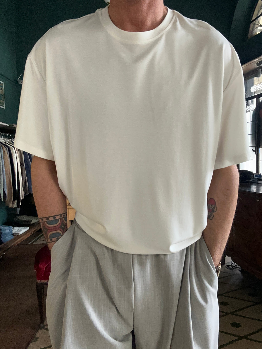 T-shirt oversize cropped fit