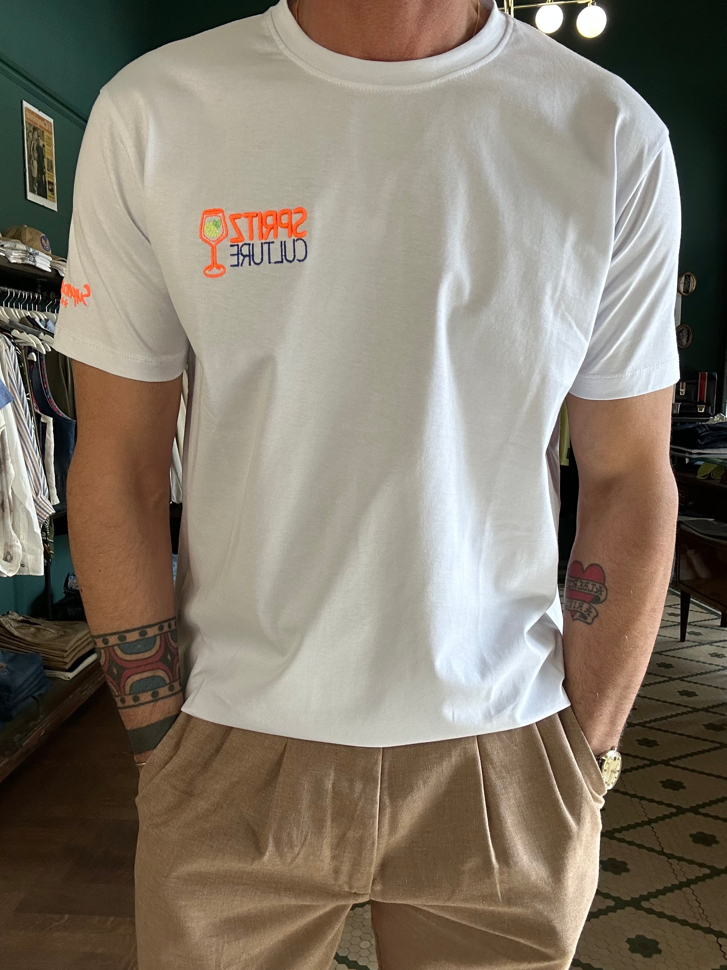T-shirt with Aperol Spritz embroidery