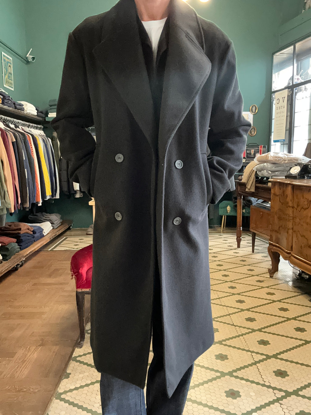 Cappotto doppiopetto oversize